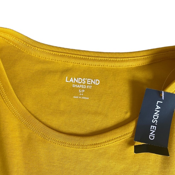 NWT Lands End yellow long sleeve shirt - Picture 3 of 8
